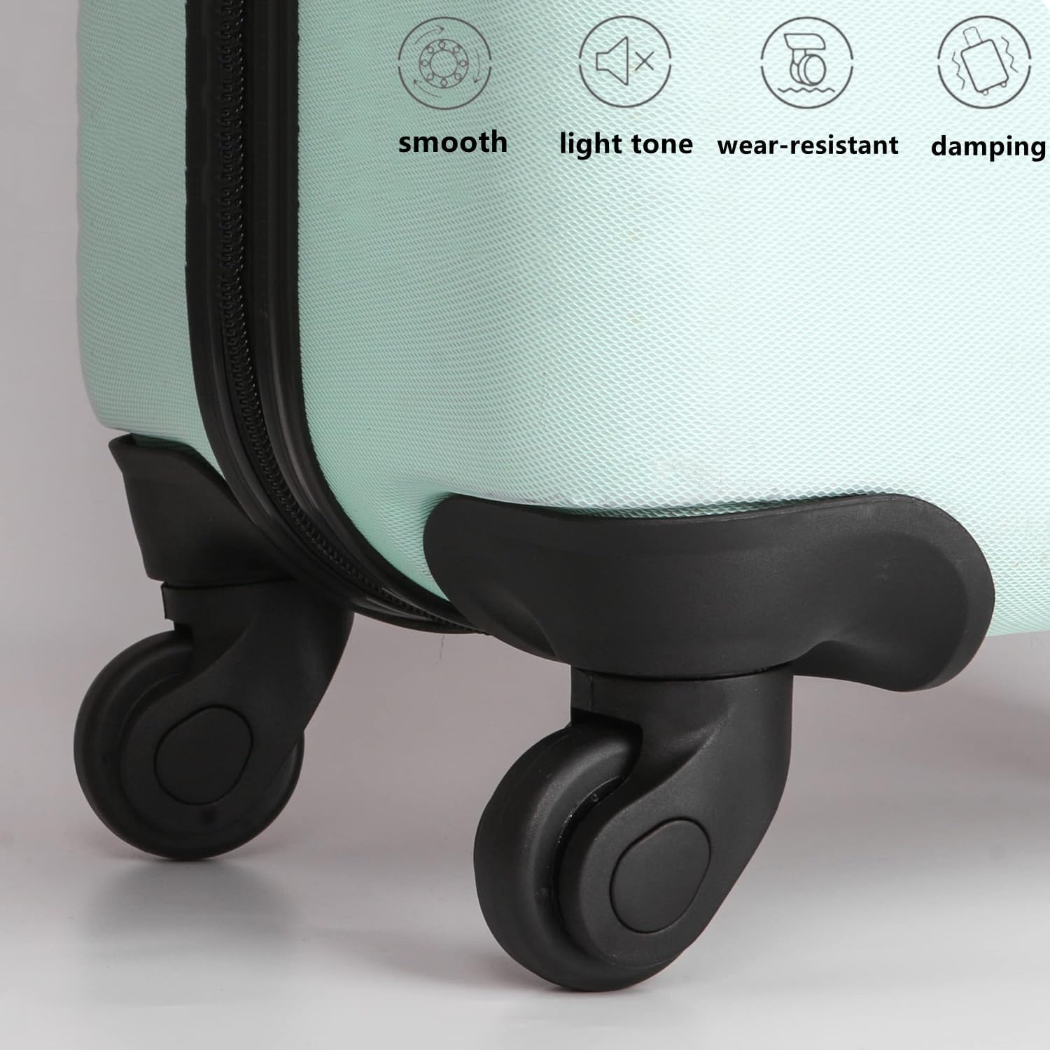 Roues de Valise,1 Paire Roues pour Bagages,Roues de Rechange de Bagages Valise roulettes pour Chariot Valise Malle (W041-2 L) - 3