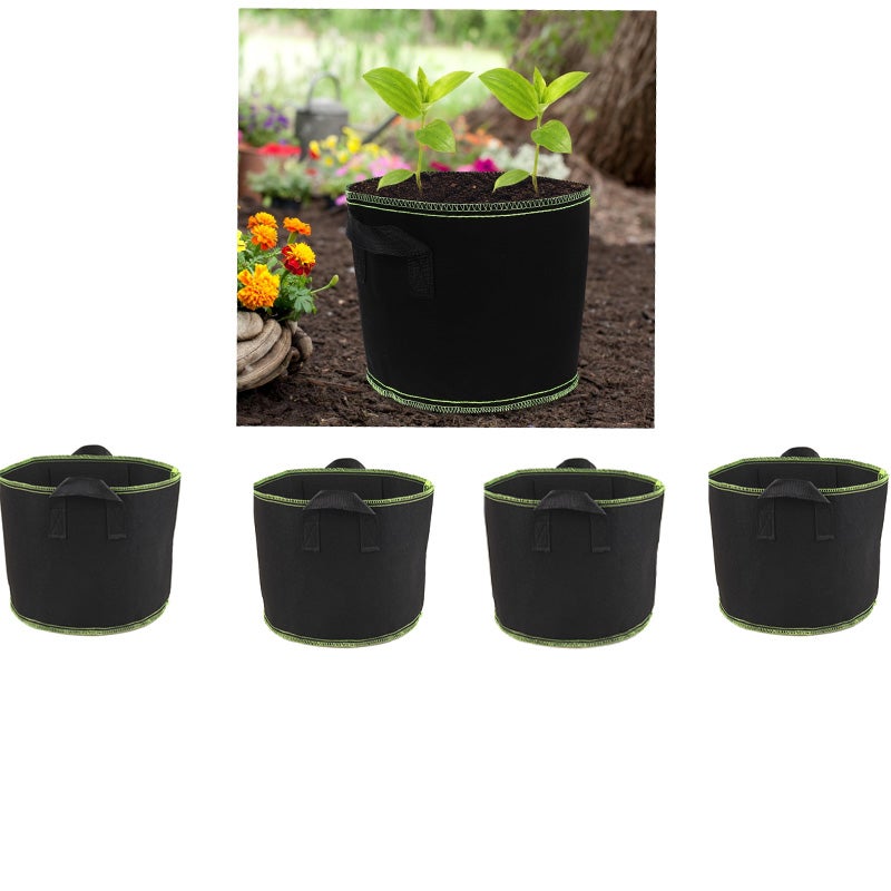 Zestaw 5-galonowych doniczek, odpowiednich do doniczek z wentylacją i drenażem
