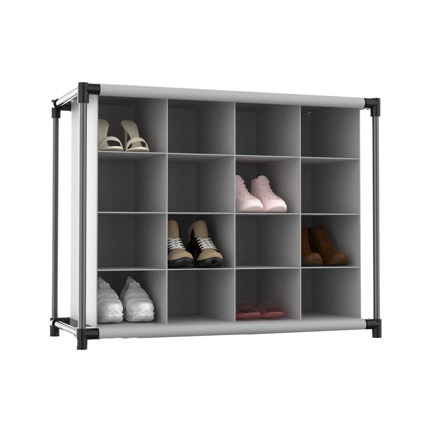 Organizer Armadio Set 6 Pz - 1 Scarpiera Pensile + 2 Porta / Copri