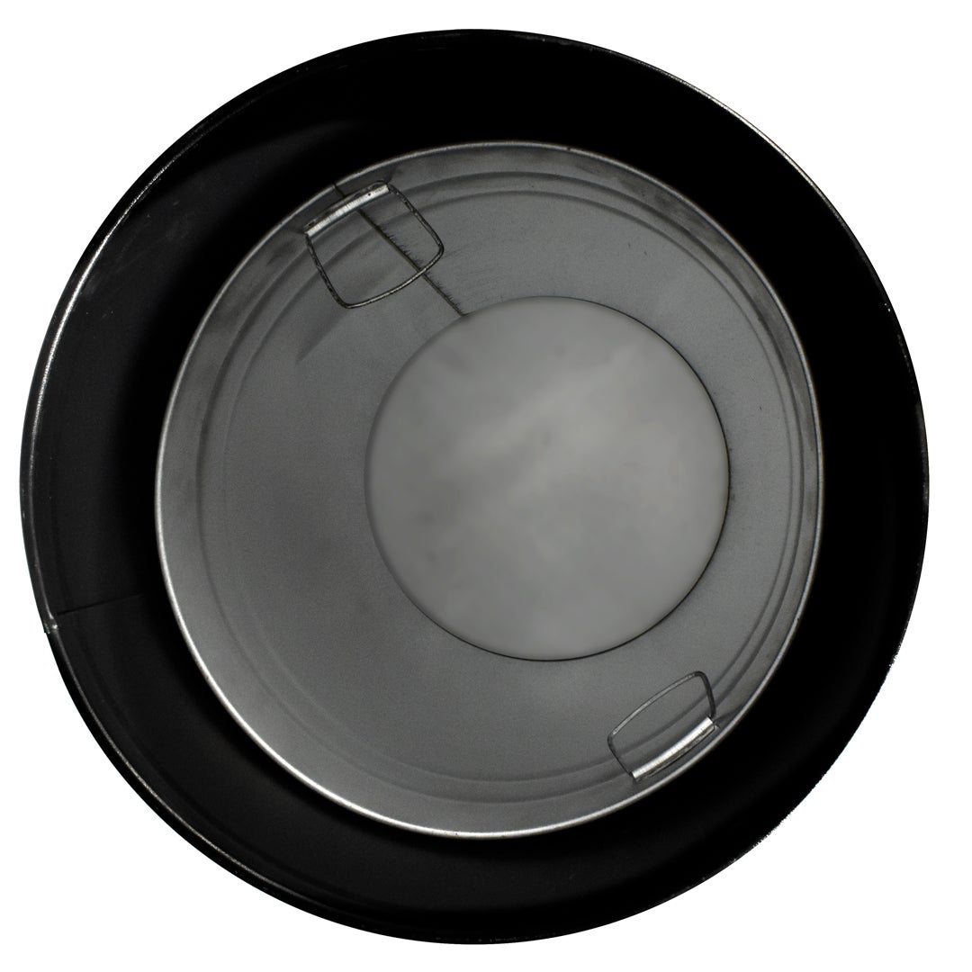 Danieli | Bidone getta carte con Posacenere | Realizzato in metallo finitura Nero Opaco | Diametro 37 cm e Altezza 73 cm | Capeinza cestino 52 L - 6