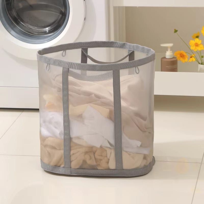 Bathola Cesto portabiancheria con coperchio, cesto per biancheria da 120 l, organizer per camera da letto, lavanderia, cesto per vestiti sporchi Bathola Cesto portabiancheria con coperchio, cesto per biancheria da 120 l, organizer per camera da letto, lavanderia, cesto per vestiti sporchi