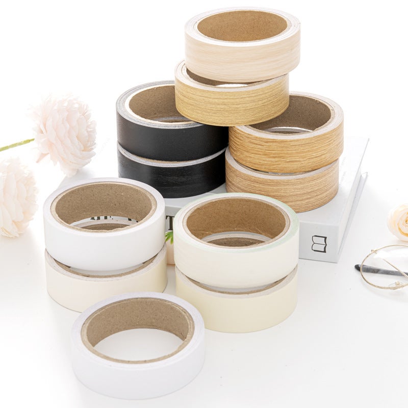 1x Bande de chant colle 20 mm x 10 m épaisseur 0,8 mm facile à appliquer bricolage étagère meuble panneau plan de travail bois stratifié, Blanc - 3