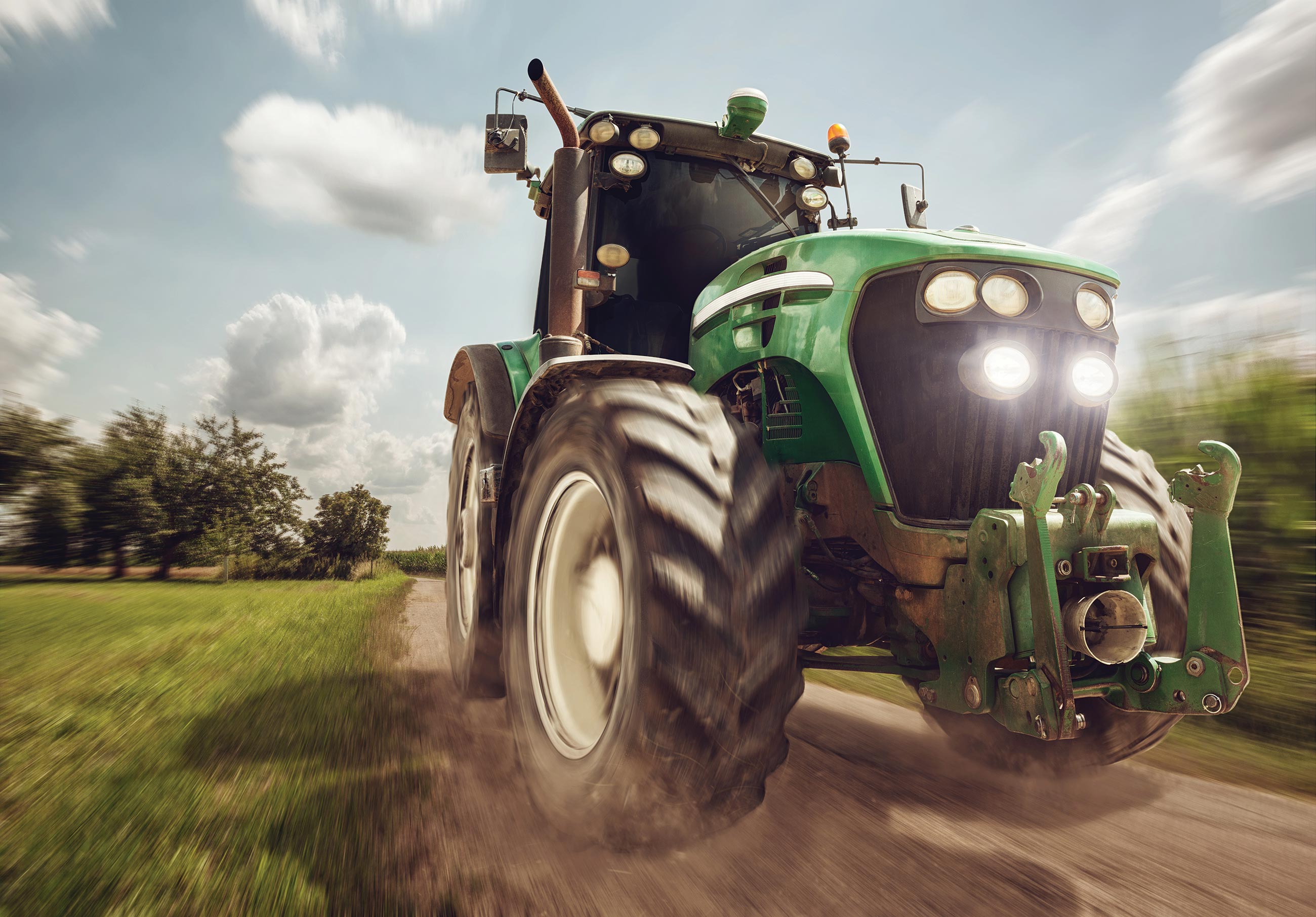 Fototapet copii tractor camp Vlies Tapet Pentru Dormitor Camera Living Perete 368x254 cm