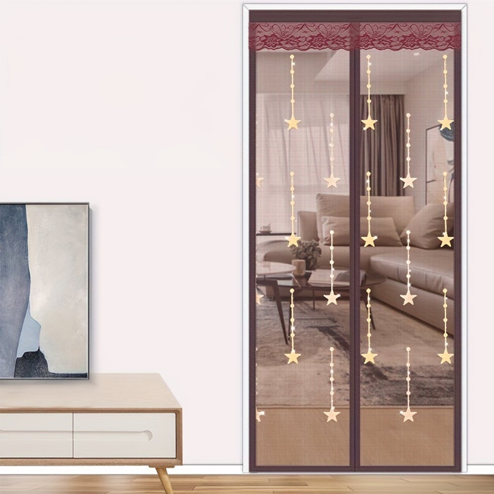Moustiquaire Porte Fenetre Magnetique, 90 X 265 Cm Aimants Puissants,Aimantée De Porte Pour