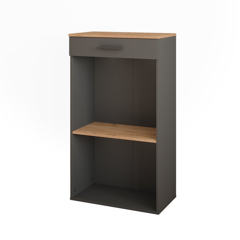 Vicco Stojak na wino Repose, Złoty dąb power/antracyt, 60 x 106 cm