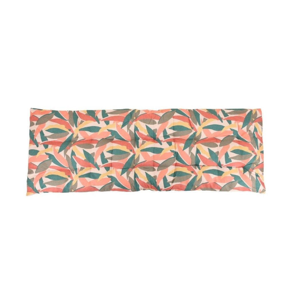 Coussin banc effet lin déperlant & anti-uv imprimé coloré 120x40cm - Ornami - 5