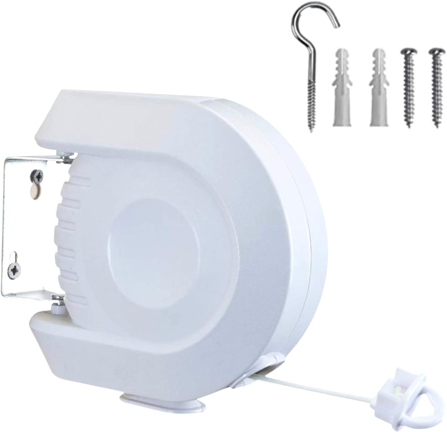 Rozwijany sznur na pranie zewnętrzny ścienny sznur na pranie linka do bielizny wysuwany drążek i torba klamerki wytrzymały rozciągliwy sznur pranie