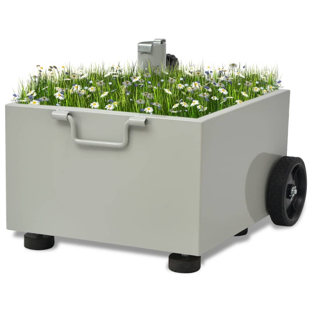 VOUNOT® Base Per Ombrellone 4 Pezzi, Riempibile Con 60L Acqua O 100kg Sabbia Nero 87857591