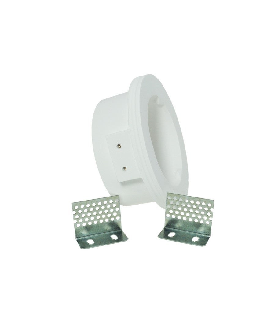 Trade Shop - Porta Faretto Incasso Vetro Gesso Rotondo Scomparsa Supporto Lampada Led Alogena - - 3