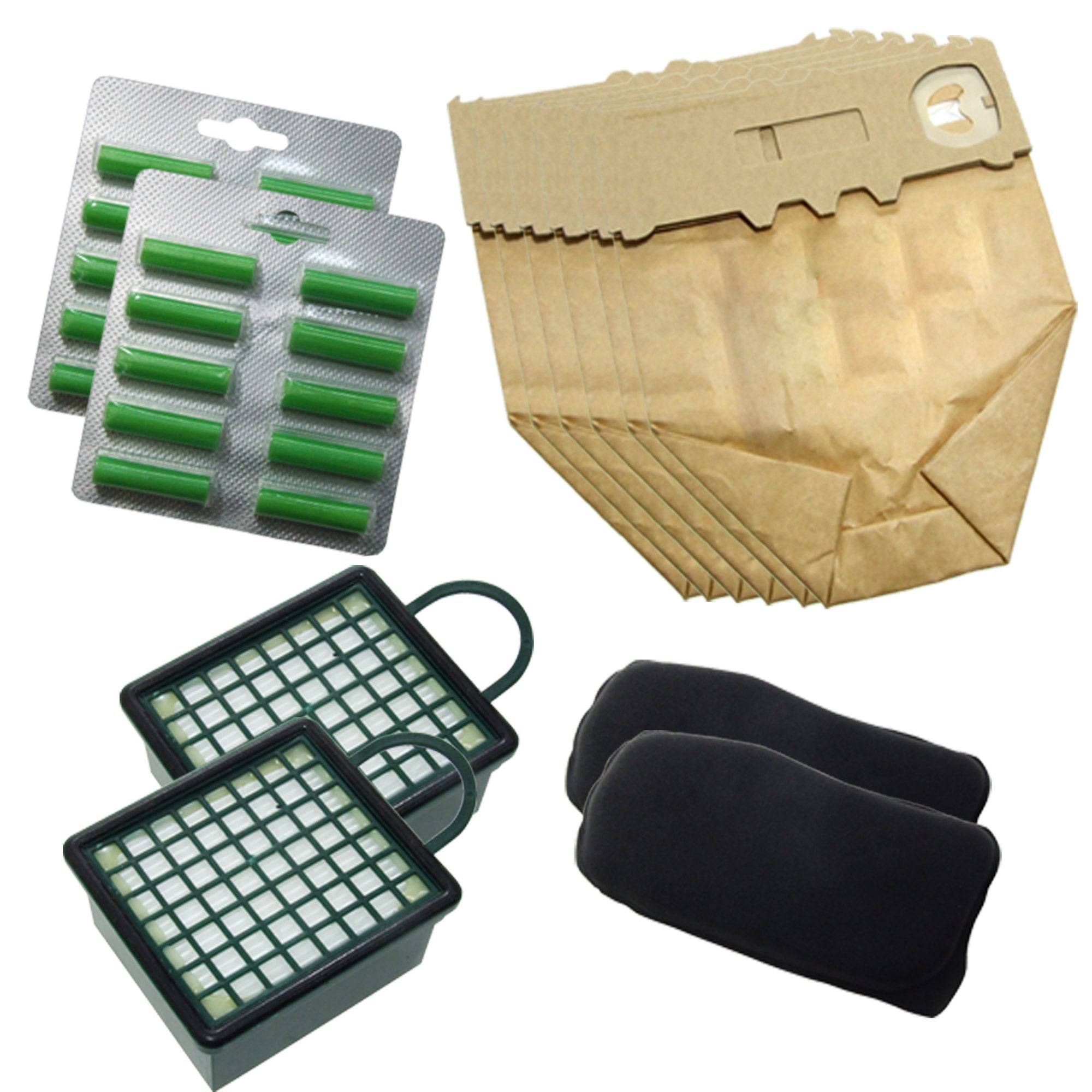 Kit Filtro HEPA + Carbone Attivi Per Aspirapolvere Vorwerk Folletto Tiger VT 251, VT252 – Ricambio Compatibile Di Alta Qualità