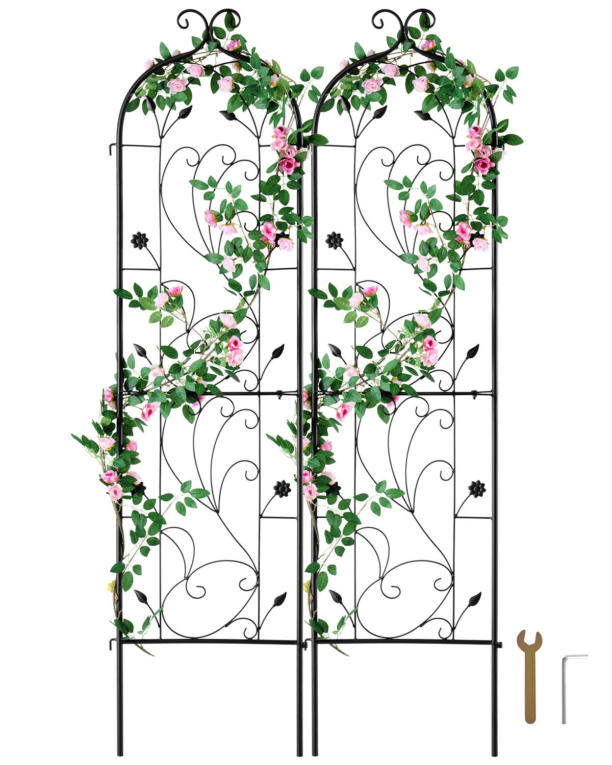Zestaw 2 kratownic pnących, kratownica do roślin 38x152 cm VEVOR