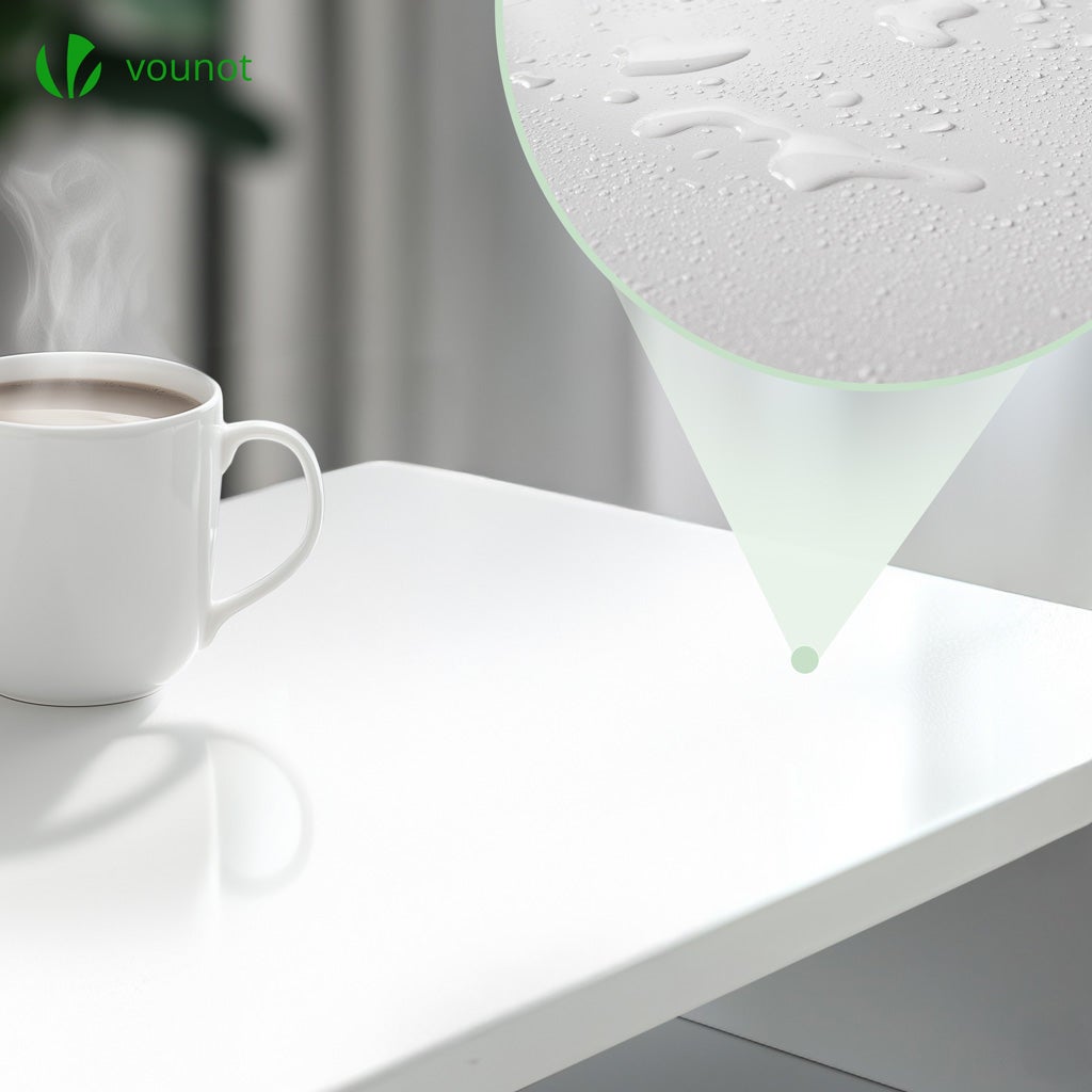 VOUNOT® Set di 2 Comodini Stretti con Cassetto e 2 Scomparti Aperti, Tavolino Comodino Salvaspazio, Design Moderno, 25x30x66 cm, Bianco - 7