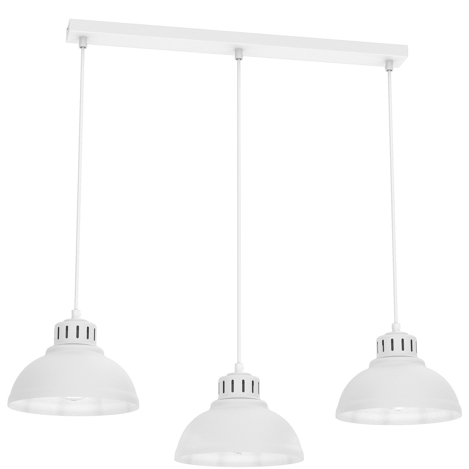 Lampa wisząca Sven biały matowy 3xE27x15W wym: 110 x 75 x 21 cm metal Luminex