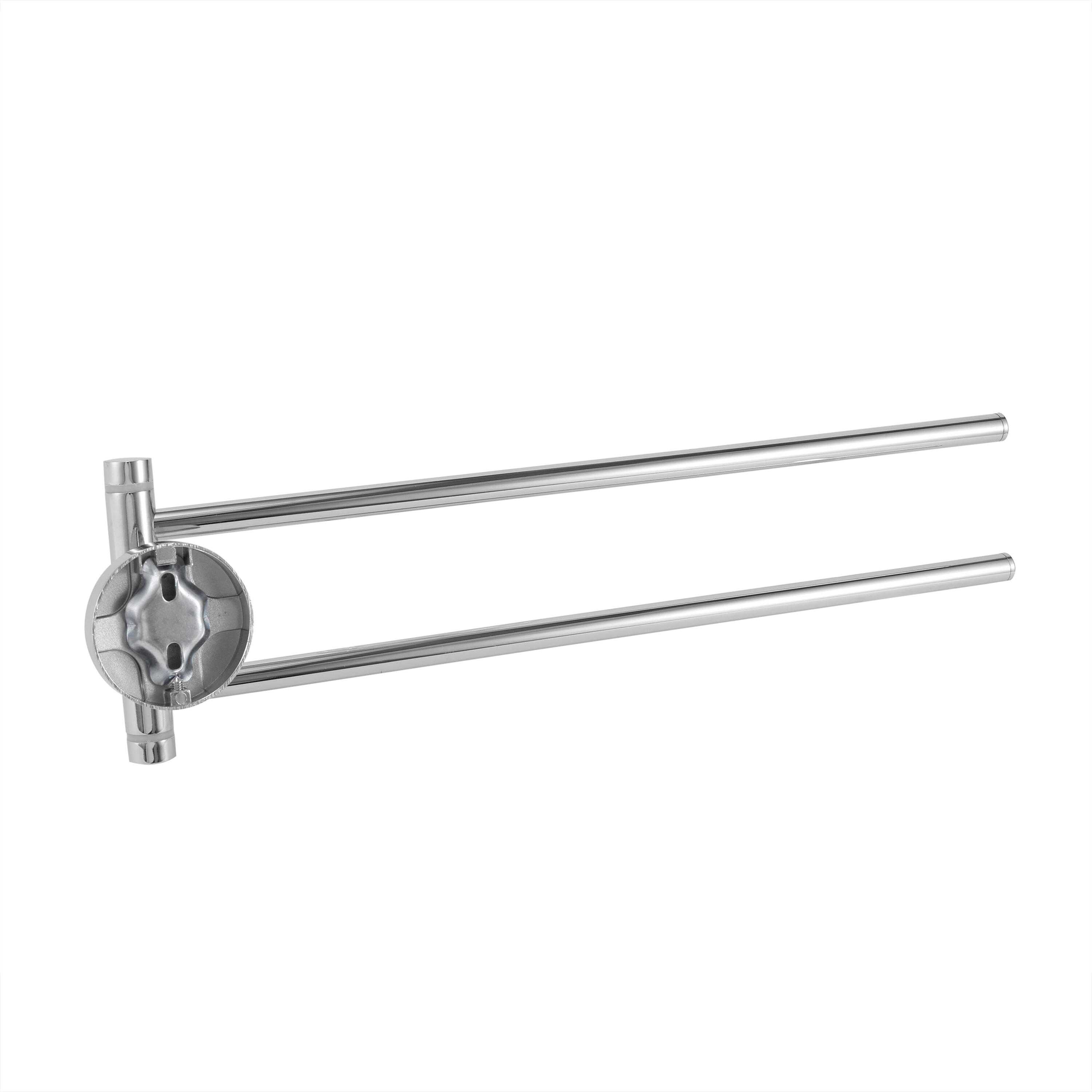 SENSEA - Porta asciugamani a parete con 2 barre mobili - Finitura in acciaio inox e cromo lucido - 2