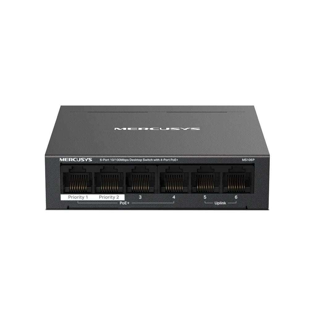 Mercusys Switch Ms106p 6 Puertos - Imagen 4