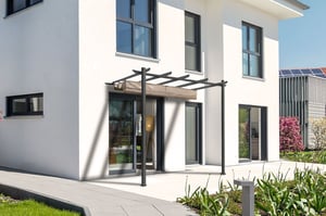 Pergola adossée MIRA 3m x 3m Beige