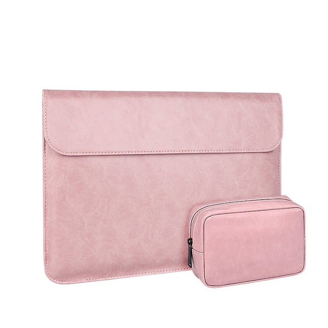 Housse pour ordinateur portable (14,1–15,4 pouces) — Étui de rangement/protection en cuir