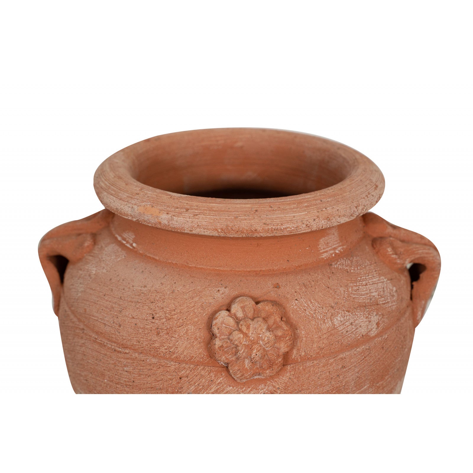 BISCOTTINI Petite jarre Pot terre cuite Toscane 16x20cm - Petits pots décoratifs pour jardin - Cache-pot pour plantes d'intérieur - 7