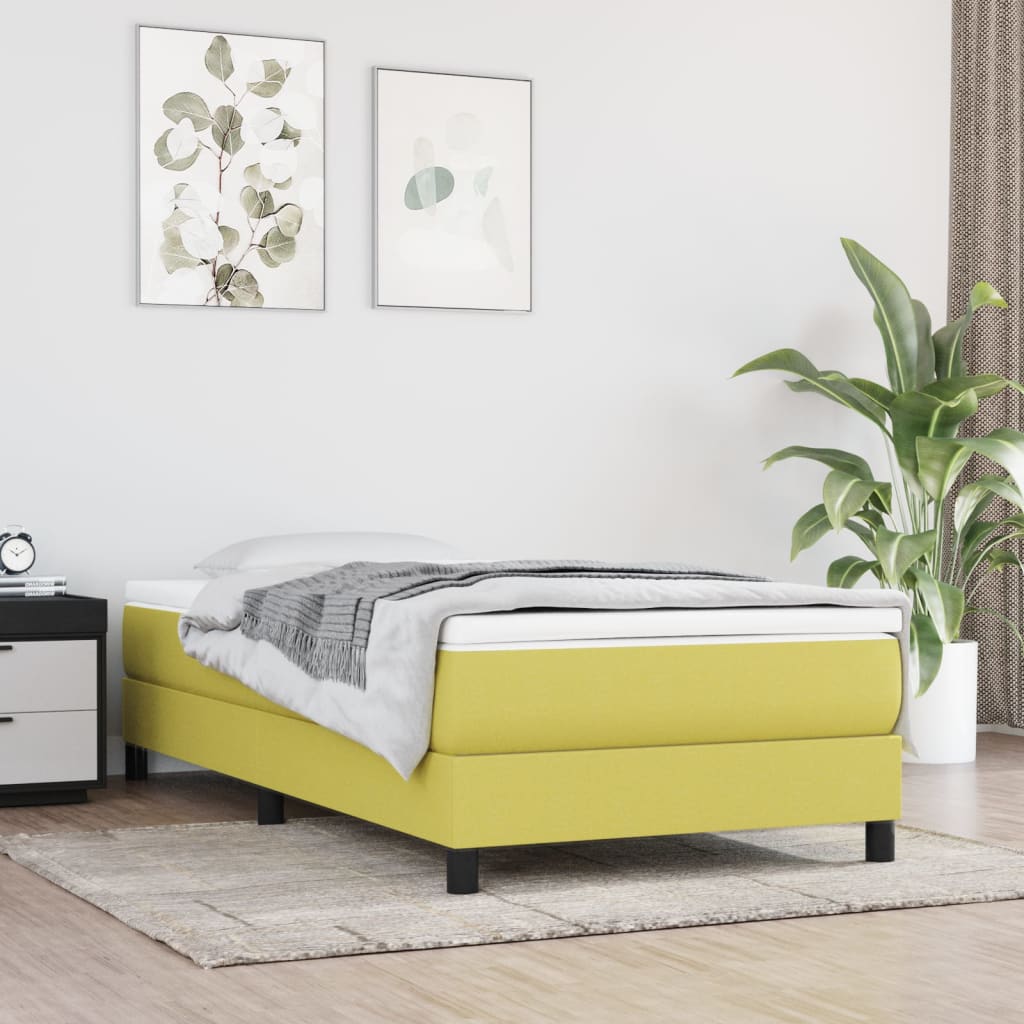 VidaXL Estructura de cama box spring tela verde 100x200 cm | Leroy Merlin
