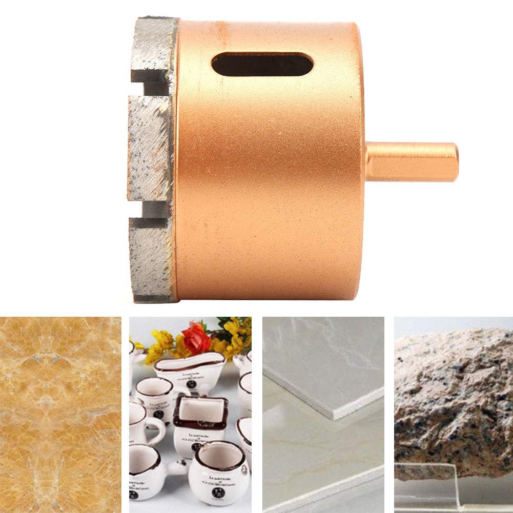 Punta Da Trapano 65 Mm Per Piastrelle E Marmo | Con Punta Di Centraggio | Gambo Esagonale 9.5 Mm - Foto 8