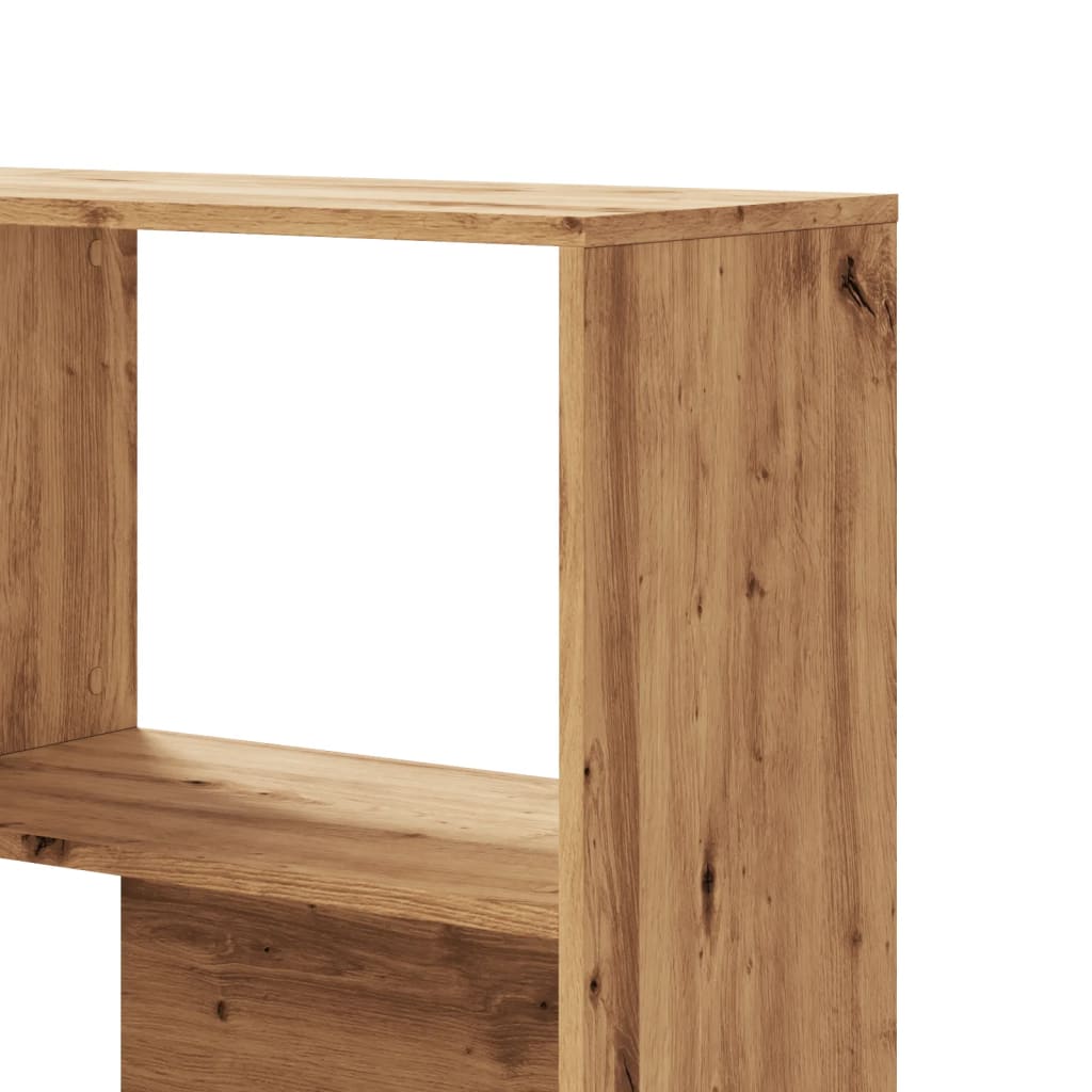 Bibliothèque pour Séjour en Bois Marron H. 85 x l. 85 x P. 85 cm - 8