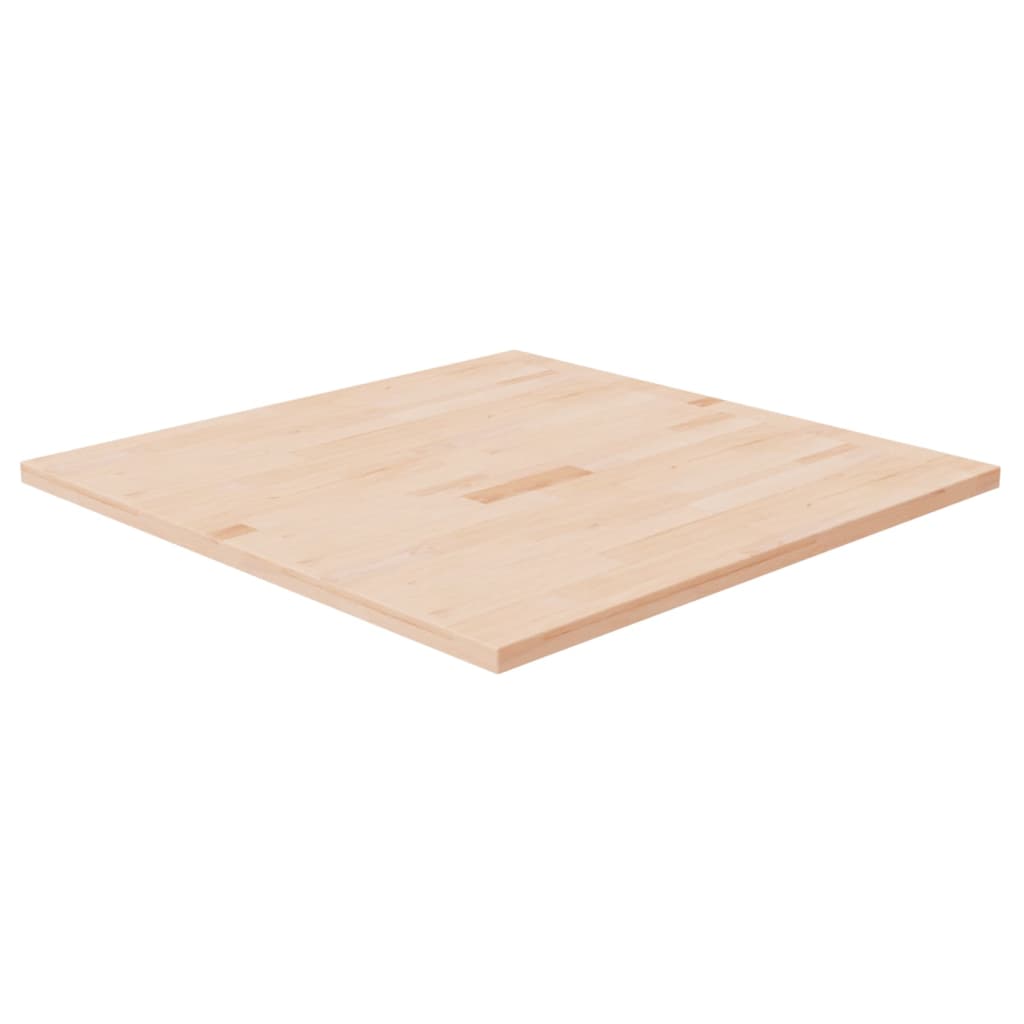 Tablero de mesa | tablero de escritorio| superficie de mesa cuadrada madera de roble sin tratar 80x80x2,5cm cfw49917