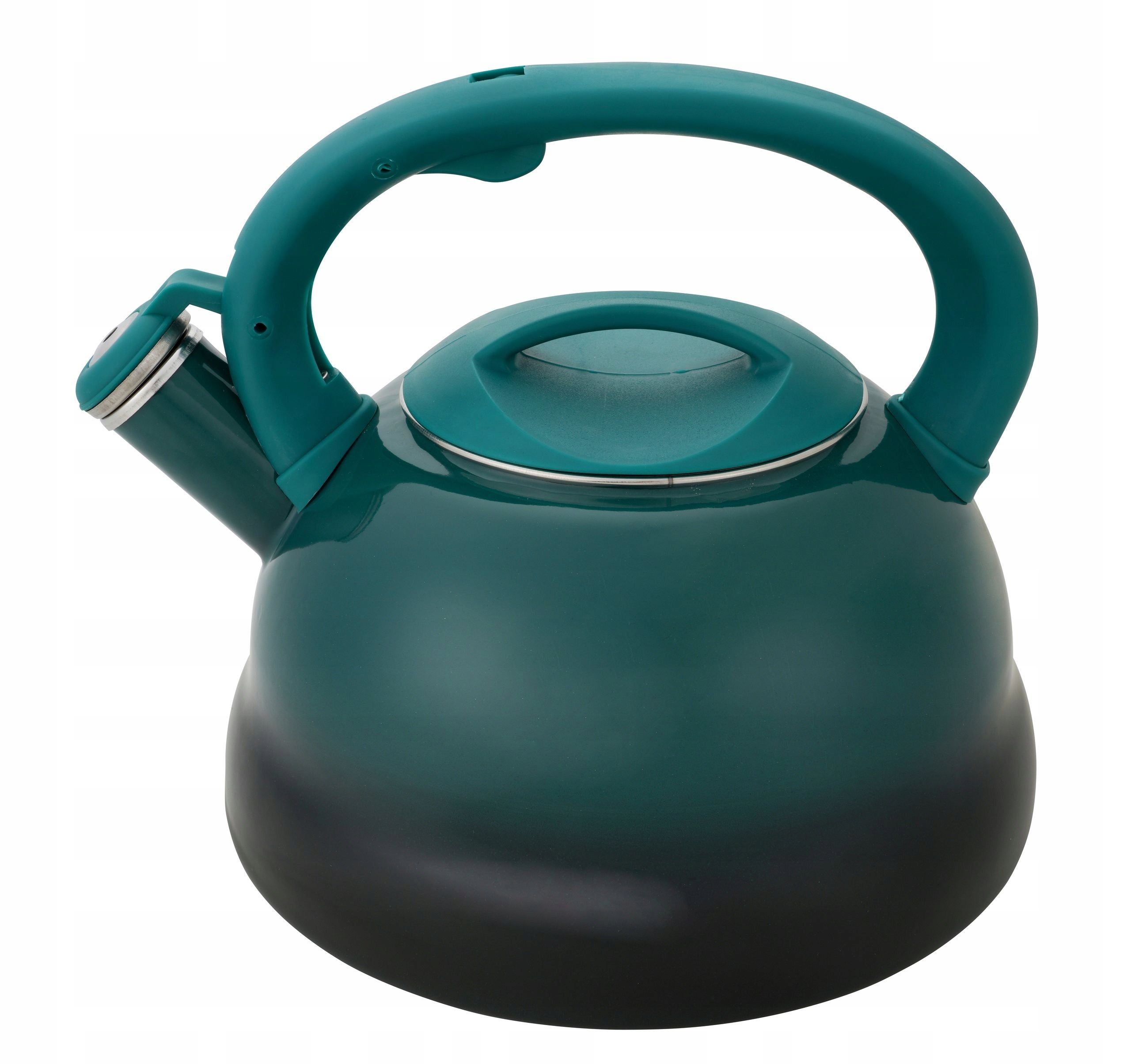 Czajnik Emaliowany Retro 2.2L Zielony Z Gwizdkiem Indukcja Gaz MASTERPAN
