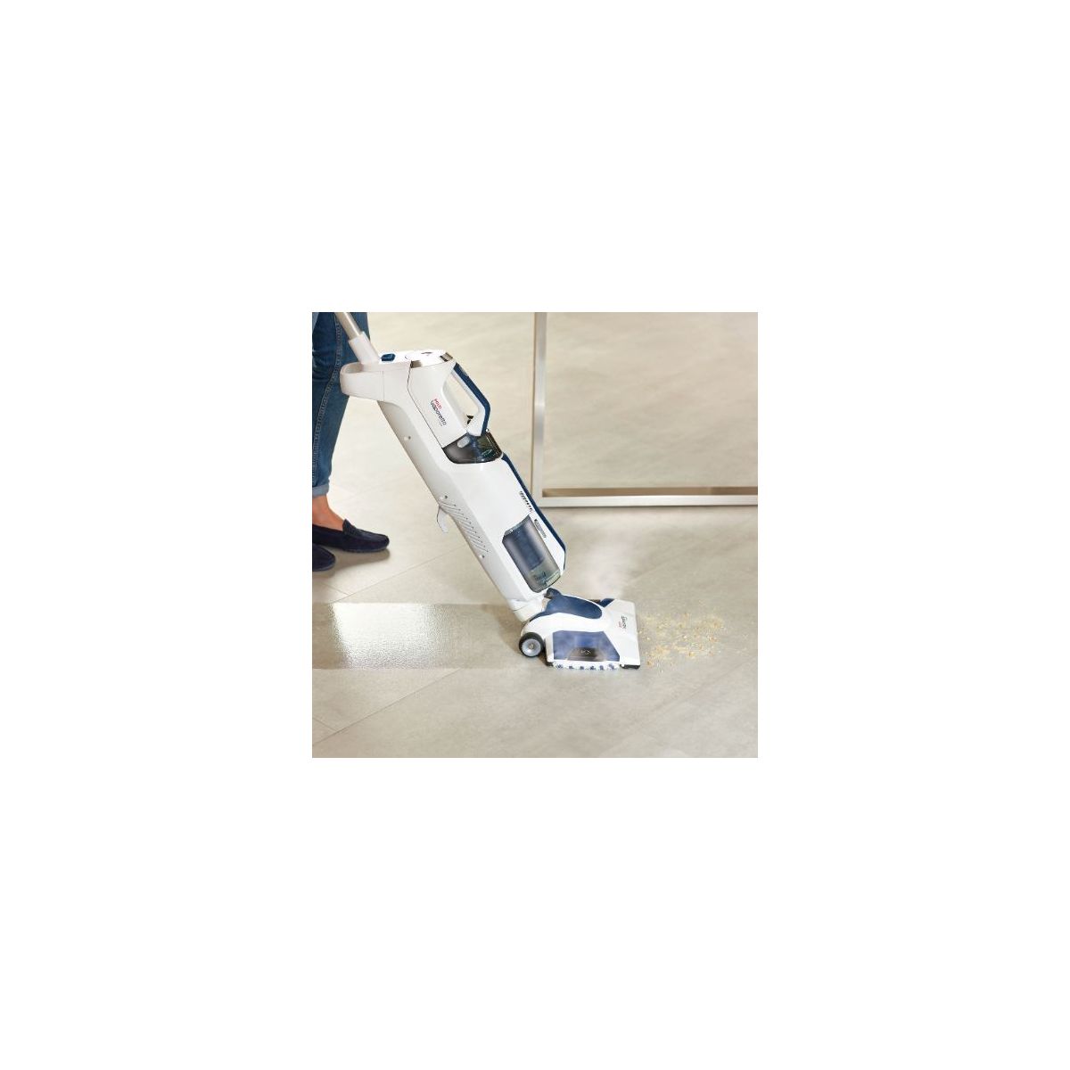 POLTI VAPORETTO 3 CLEAN BLUE, Balai Aspirateur et Nettoyeur Vapeur, 3 en 1, Multisurface, 11 accessoires, Prêt en 30 secondes - 6