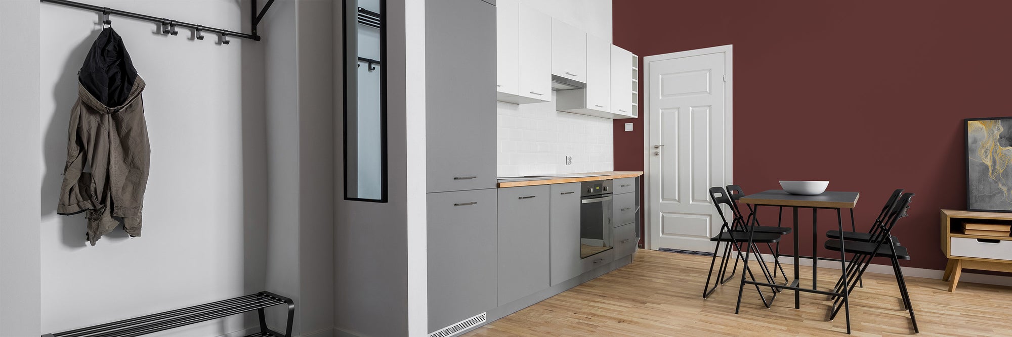 PURO Pintura mural premium c2021 - Pintura de muy alta opacidad - pintura interior mate de alta calidad en rojo - 2,5l - 3