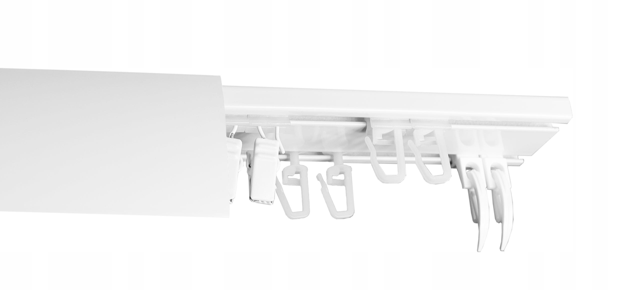 Karnisz Sufitowy Aluminiowy DUO Podwójny z Maskownicą 300 cm - 2