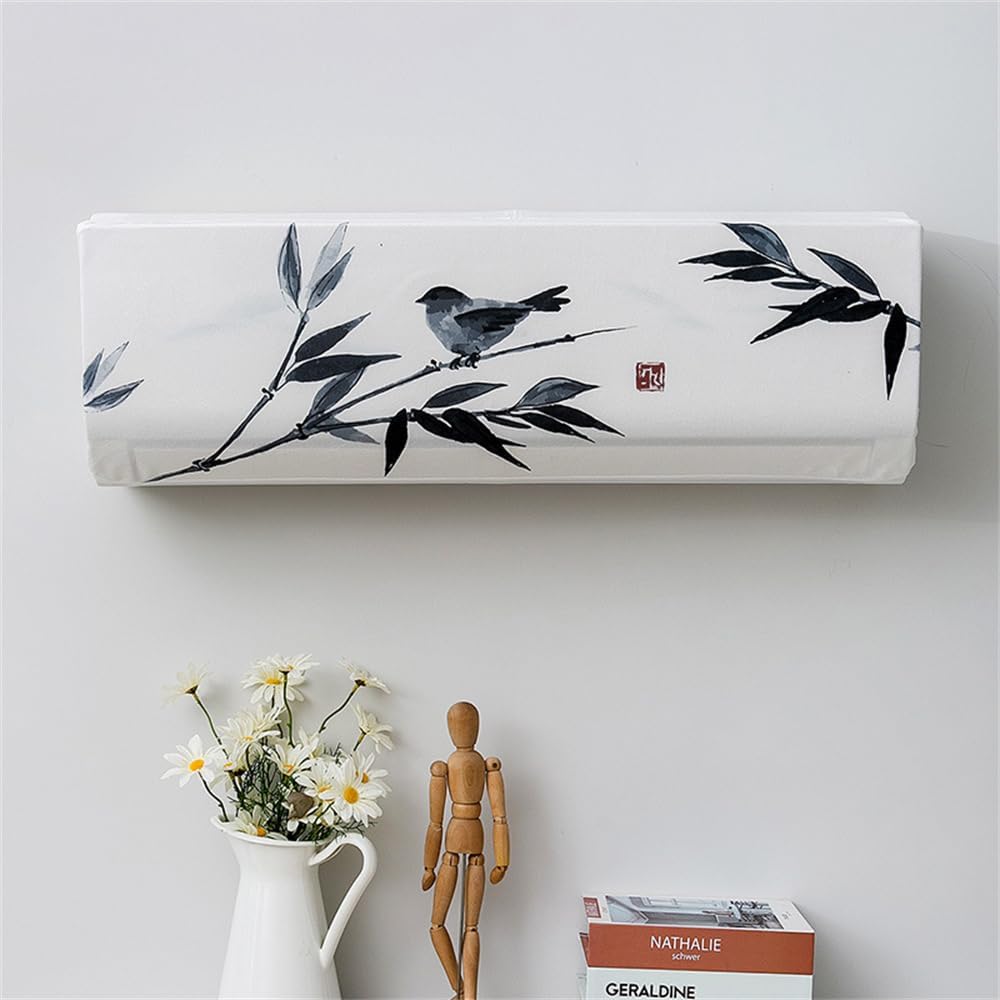 Pokrowiec na klimatyzator wewnętrzny, pokrowiec przeciwkurzowy na ścienny klimatyzator monoblokowy, pokrowiec na klimatyzator stały (86x23x30cm (1,5P)