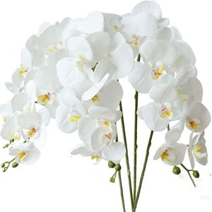 Foglie Orchidea Artificiali 45 Cm – Ramo EVA Soft Touch Con Radici Per Decorazioni E Composizioni - 2