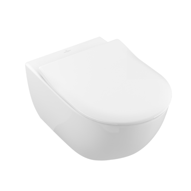 Cuvette WC suspendu sans bride Villeroy & Boch Subway 2.0 avec abattant frein de chute
