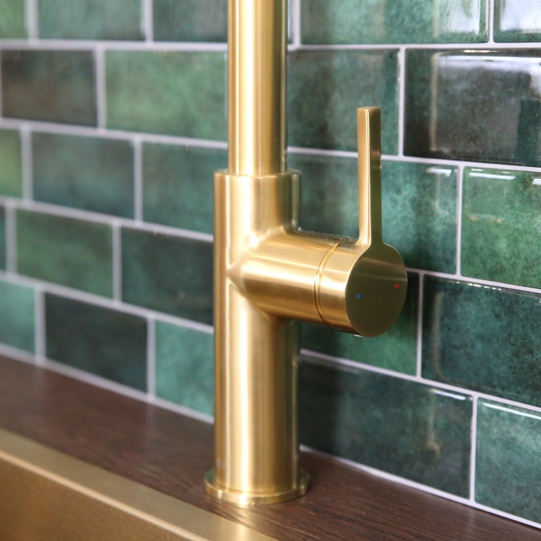 Pure II mitigeur évier à douchette extractible or brossé - 7