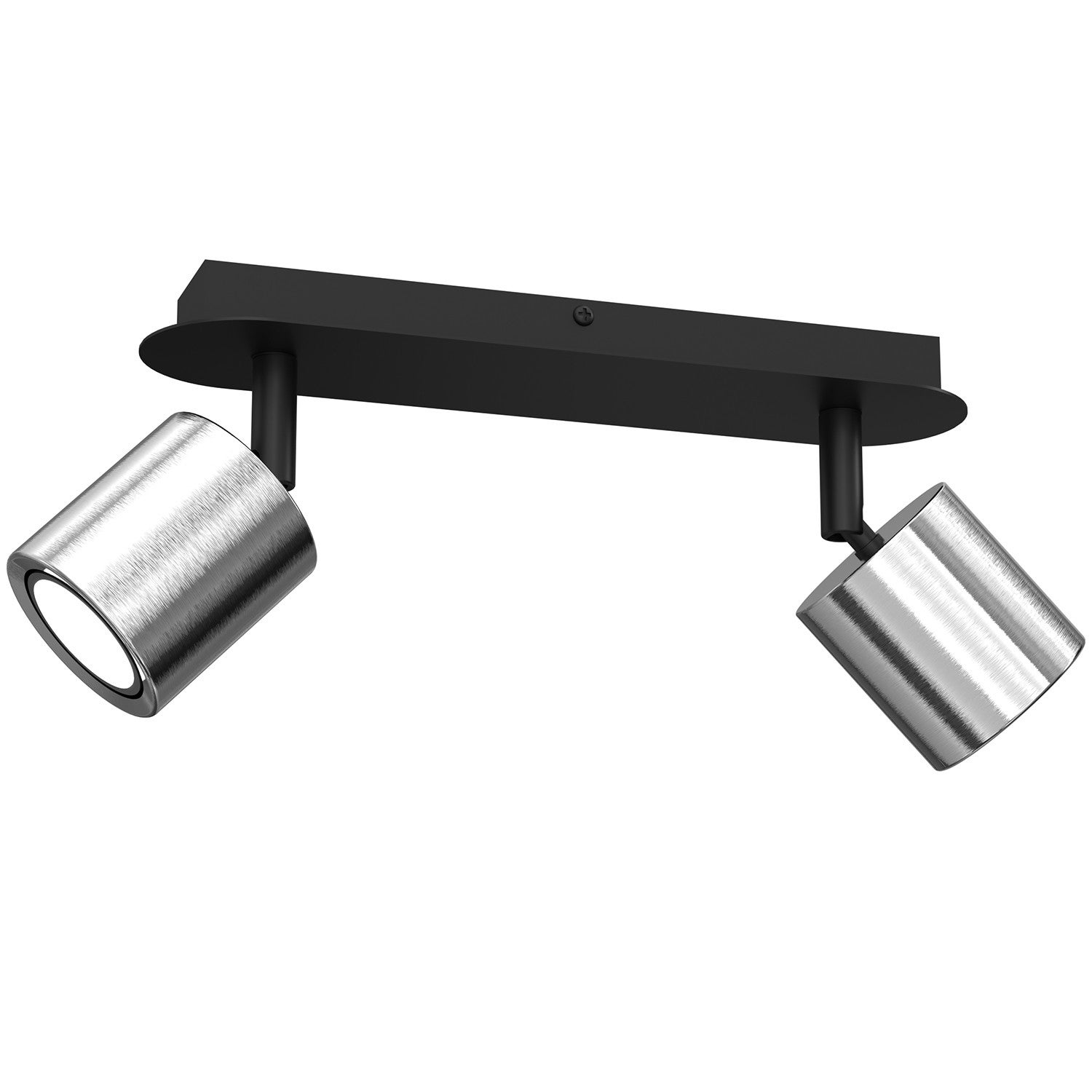 Lampa sufitowa wisząca Demia nikiel-czarny mat 2xGU10x8W wym: 15 x 37 x 17 cm metal Luminex