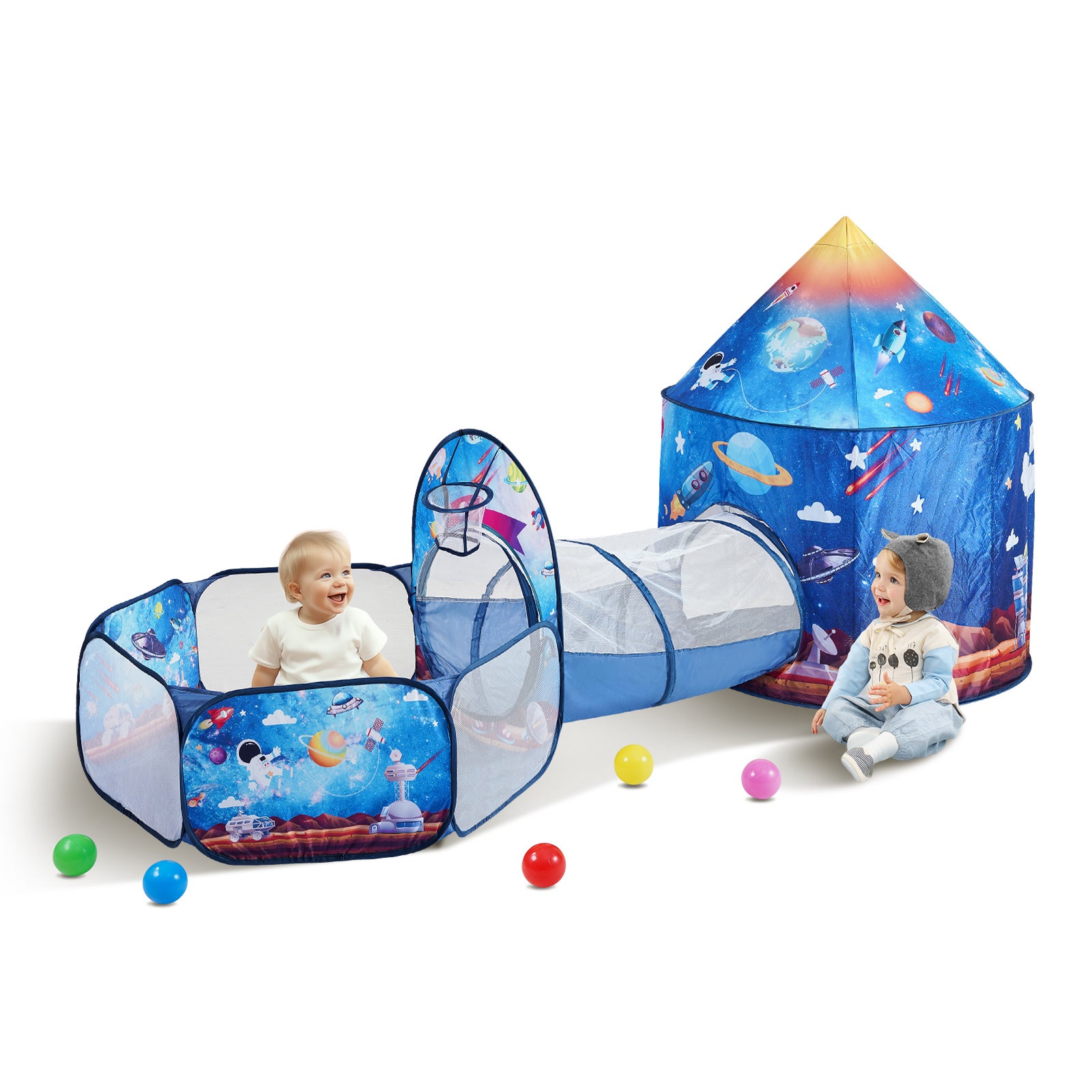 Casetta Da Gioco Pop2Play Per Bambini - Pieghevole In Cartone - Multicolore - Nuova