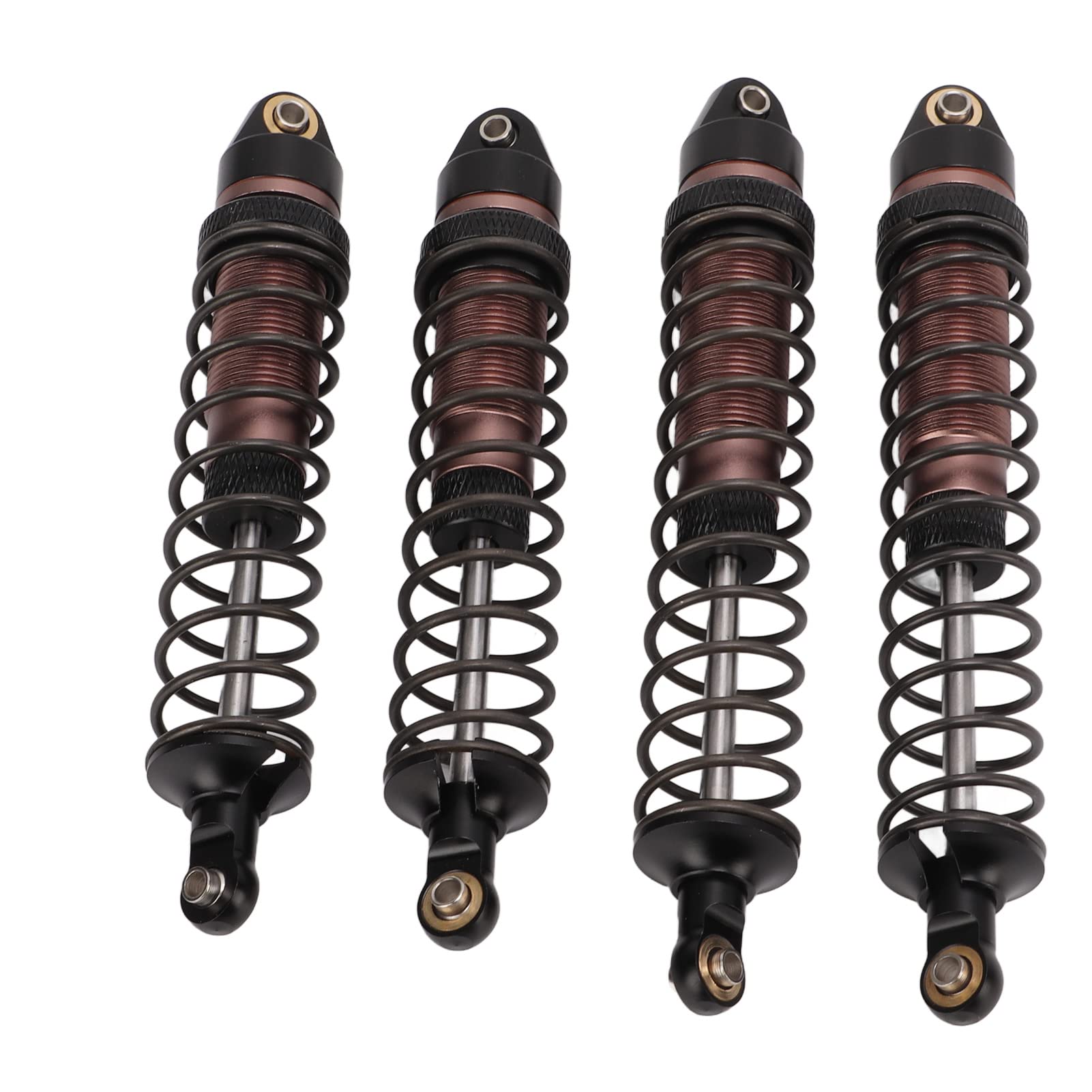 Ammortizzatori RC Ammortizzatore Alluminio Buono Ammortizzatore Molla Elastica Ammortizzatori Anteriori Posteriori Marrone 1:10 RC Auto - 3