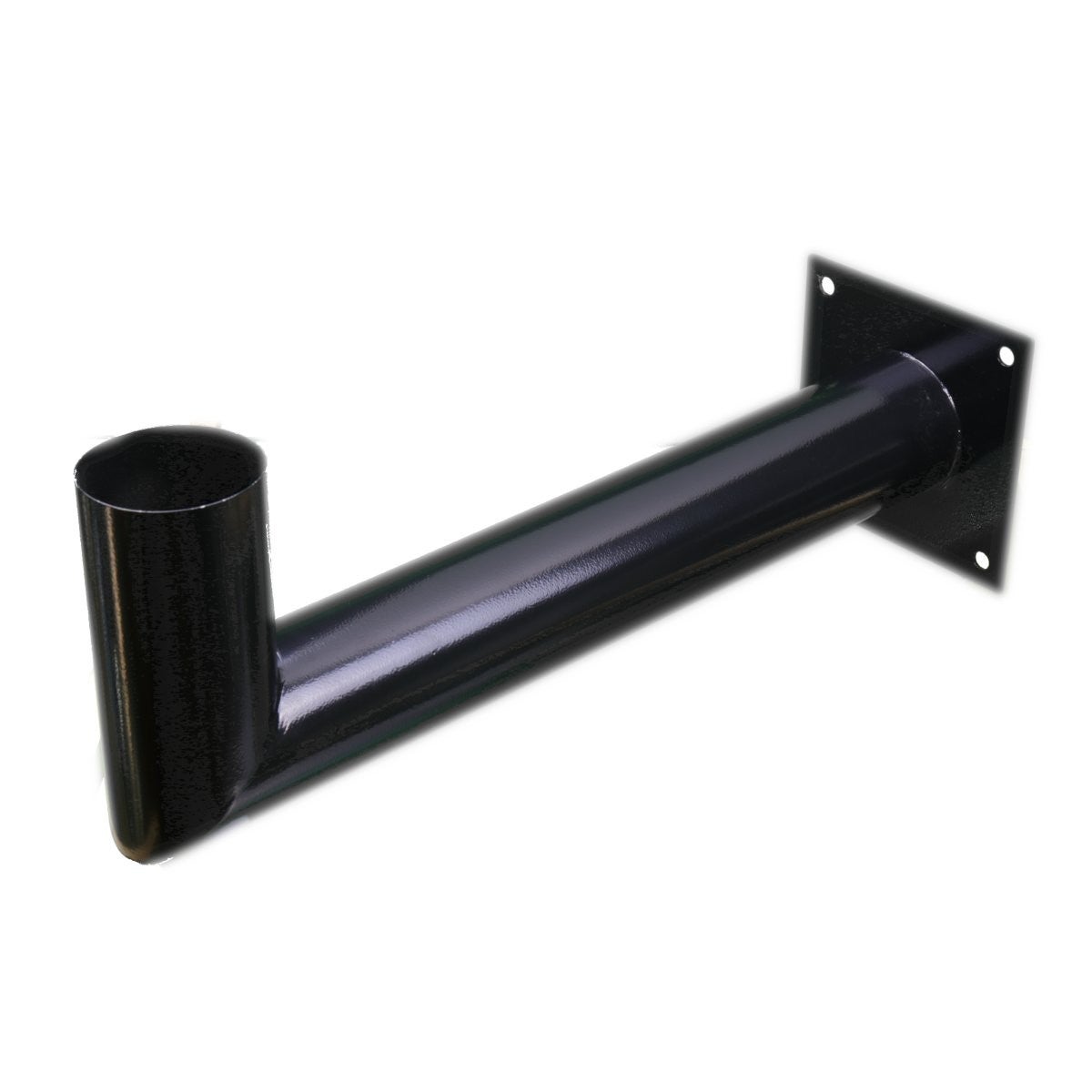 Czarny słupek ścienny ze stali nierdzewnej do słonecznej lampy ulicznej UFO