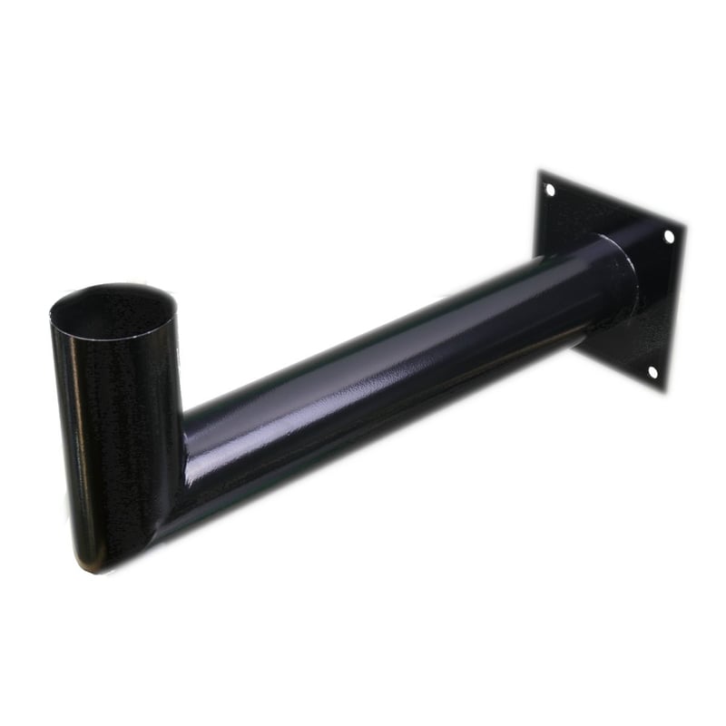 Czarny słupek ścienny ze stali nierdzewnej do słonecznej lampy ulicznej UFO