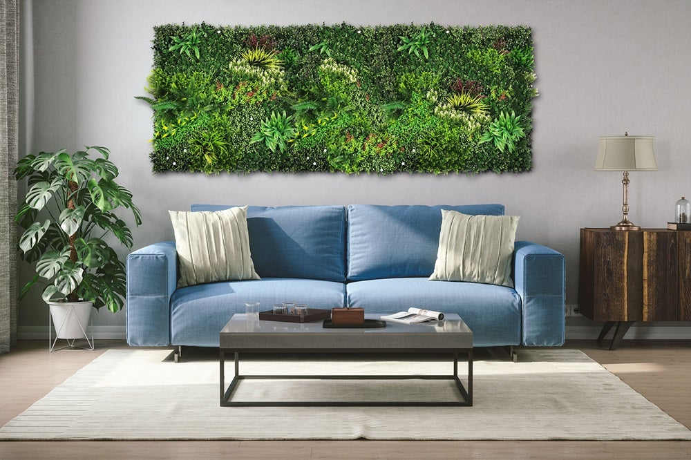 Lot de 5 murs végétaux artificiels Prairie Color 1 × 1 m – 5 m² décor fleuri intérieur extérieur - 7
