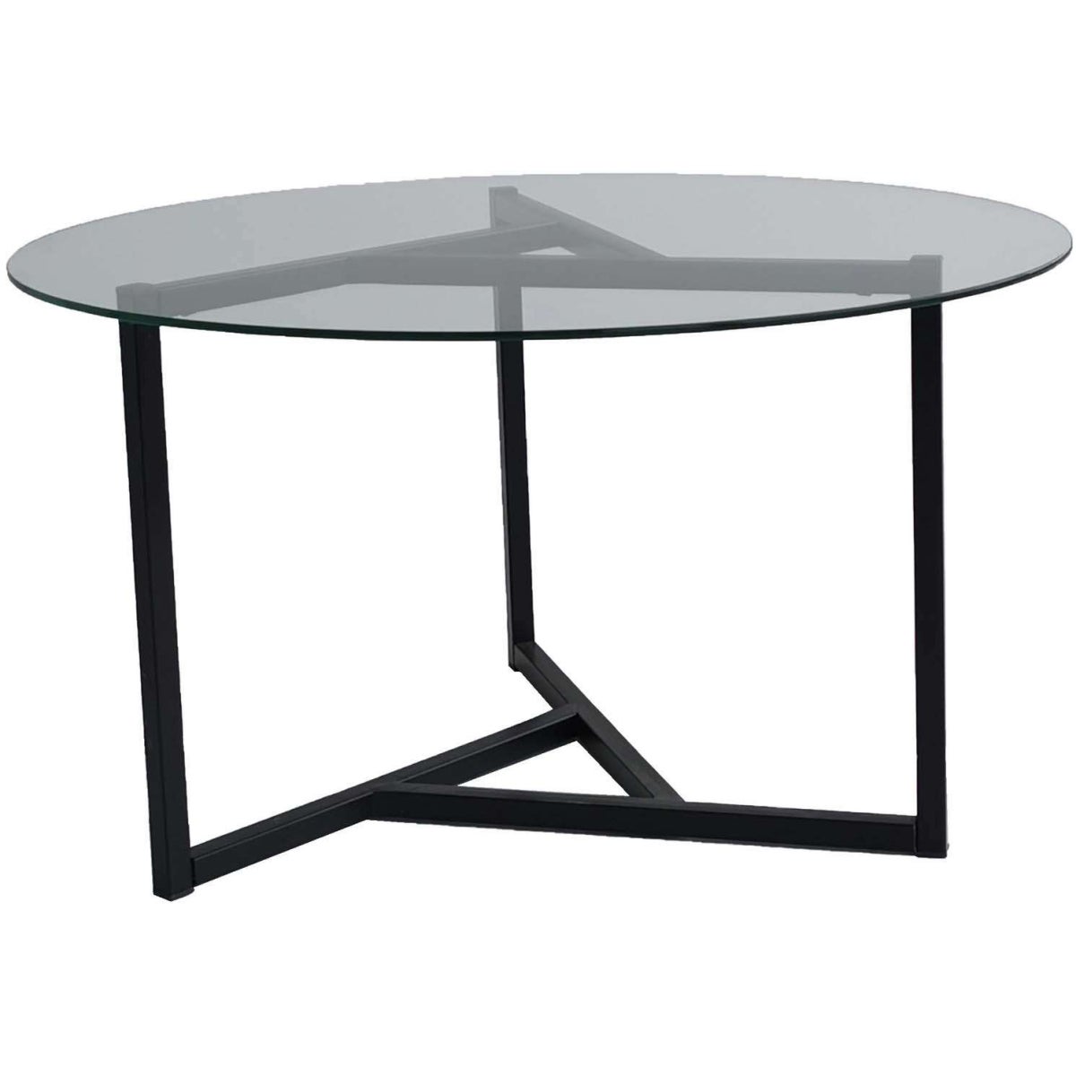 Table Basse En Verre Tremp Et M Tal Trio Hanah Home Leroy Merlin