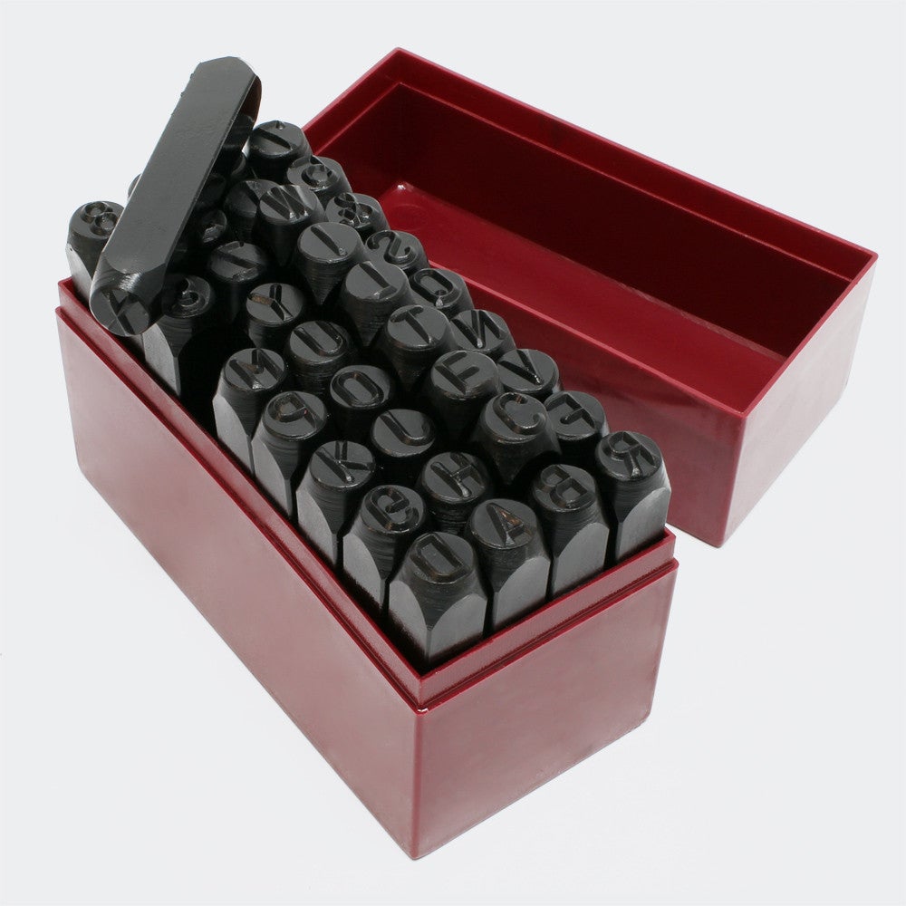 WiMas 36PCS Poinçons en Métal avec Chiffres et Lettres, Lettres à