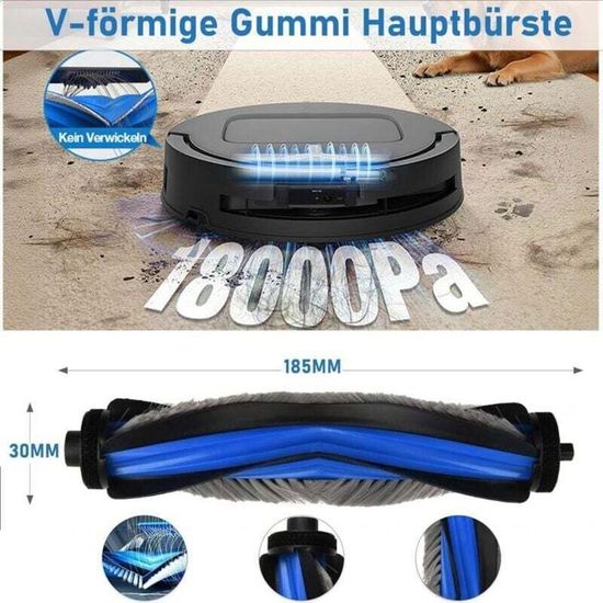 Accessoires pour Ecovacs Deebot T80 Omni, 1 brosse principale, 6 sacs à poussière, 2 chiffons de nettoyage, 2 filtres, 4 brosses - 4