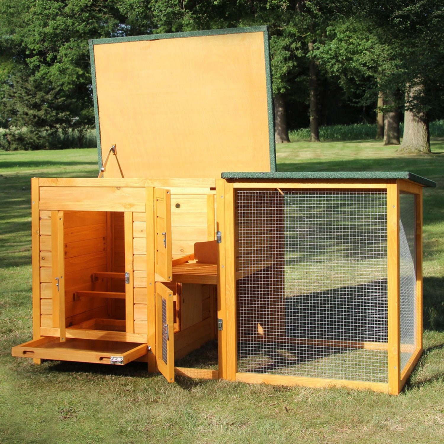 Poulailler pour jardin extérieur 5 poules r 150 x 80 x 68 cm - Modèle 147 FLEXI Standard - BB Loisir - 4