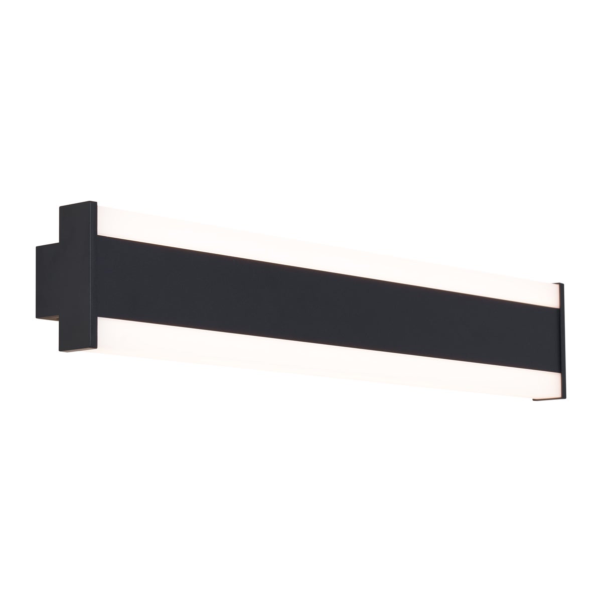 Qazqa nowoczesny lampa up &amp; down do ogród - Vanya - czarny, led zintegrowana 9w zestawie, Integrated led, 60cm, IP54