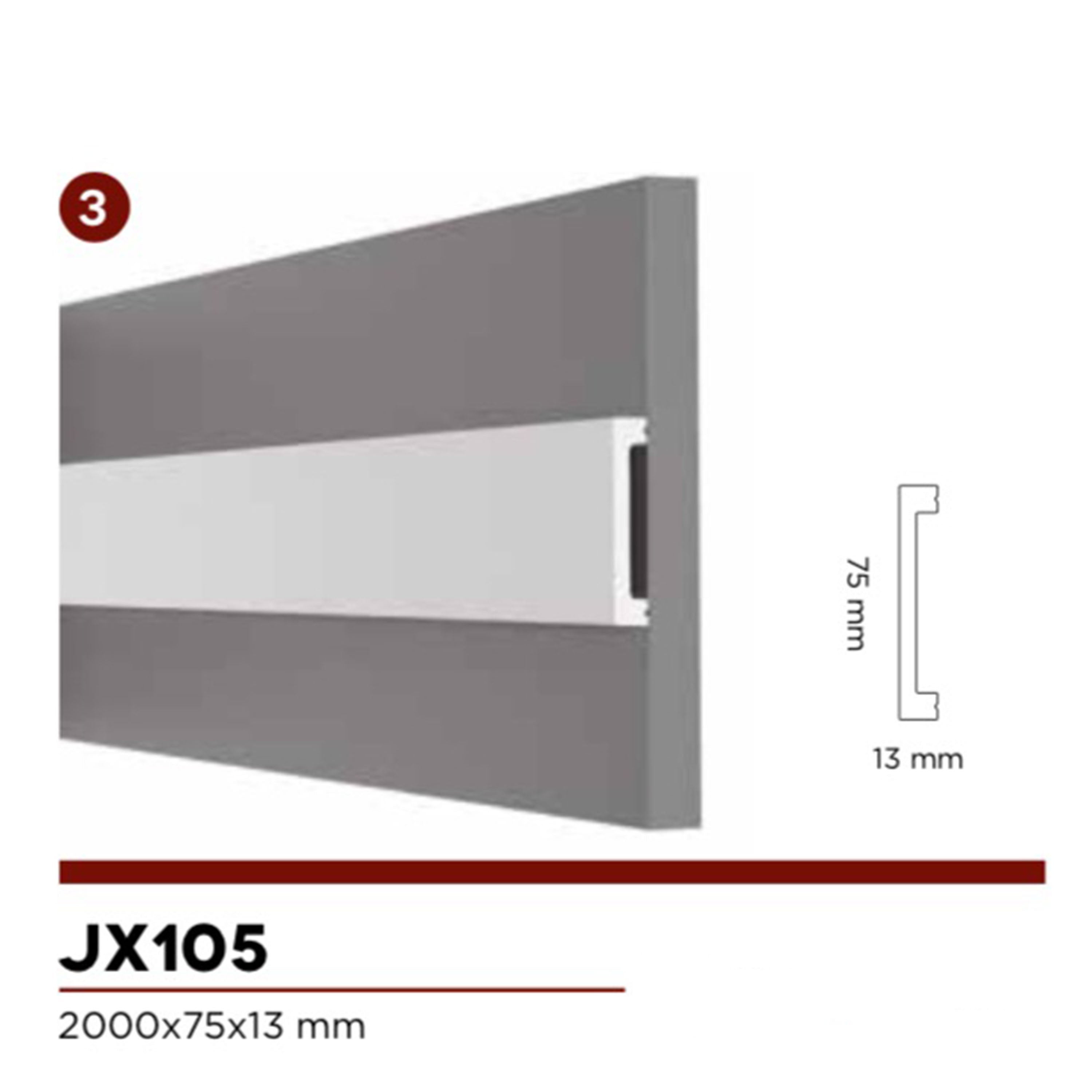 2,5mq di Boiserie in Duropolimero Polistrutturato Mod.TUCSON L200xH125 - 2