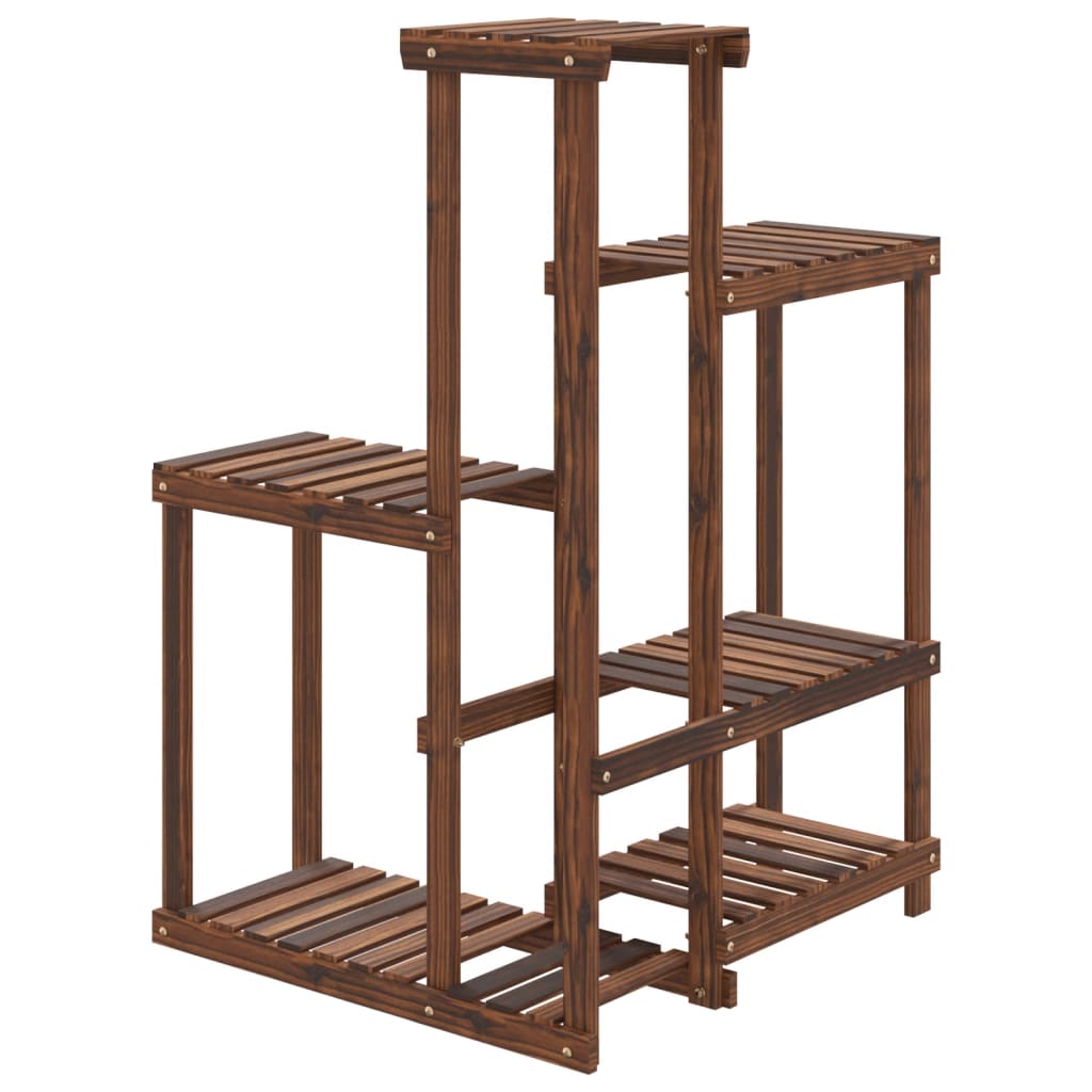Jardinière | Support à fleurs 62,5x61,5x101,5 cm bois massif de sapin CFW74134 - 6