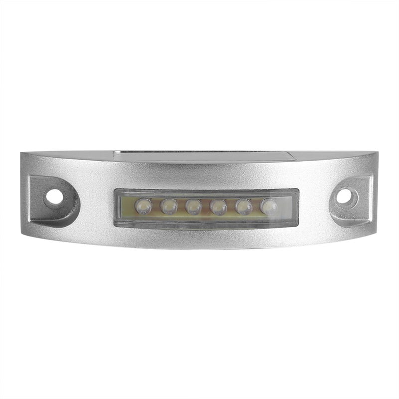 Aluminiowa, odlewana energia słoneczna, 6 LED, wodoodporna lampa ścieżkowa do alejek, czerwona lampa do oświetlania drogi