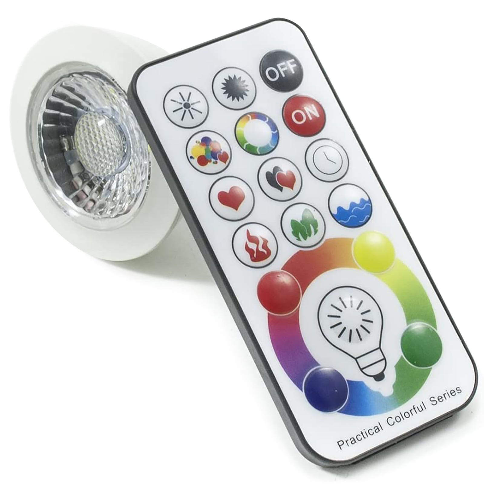 Faretto lampadina LED 6W dimmerabile RGB 3000K 6000K attacco GU10 230V LED RGBW Faretto lampadina LED 6W dimmerabile RGB 3000K 6000K attacco GU10 230V LED RGBW