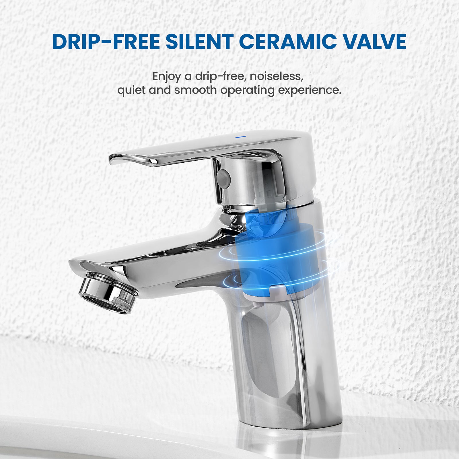 Mezclador Lavabo de un solo orificio con agujero de cremallera de